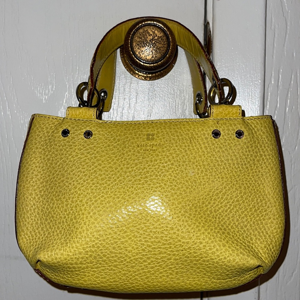 Kate Spade ♠️ yellow leather Satchel
